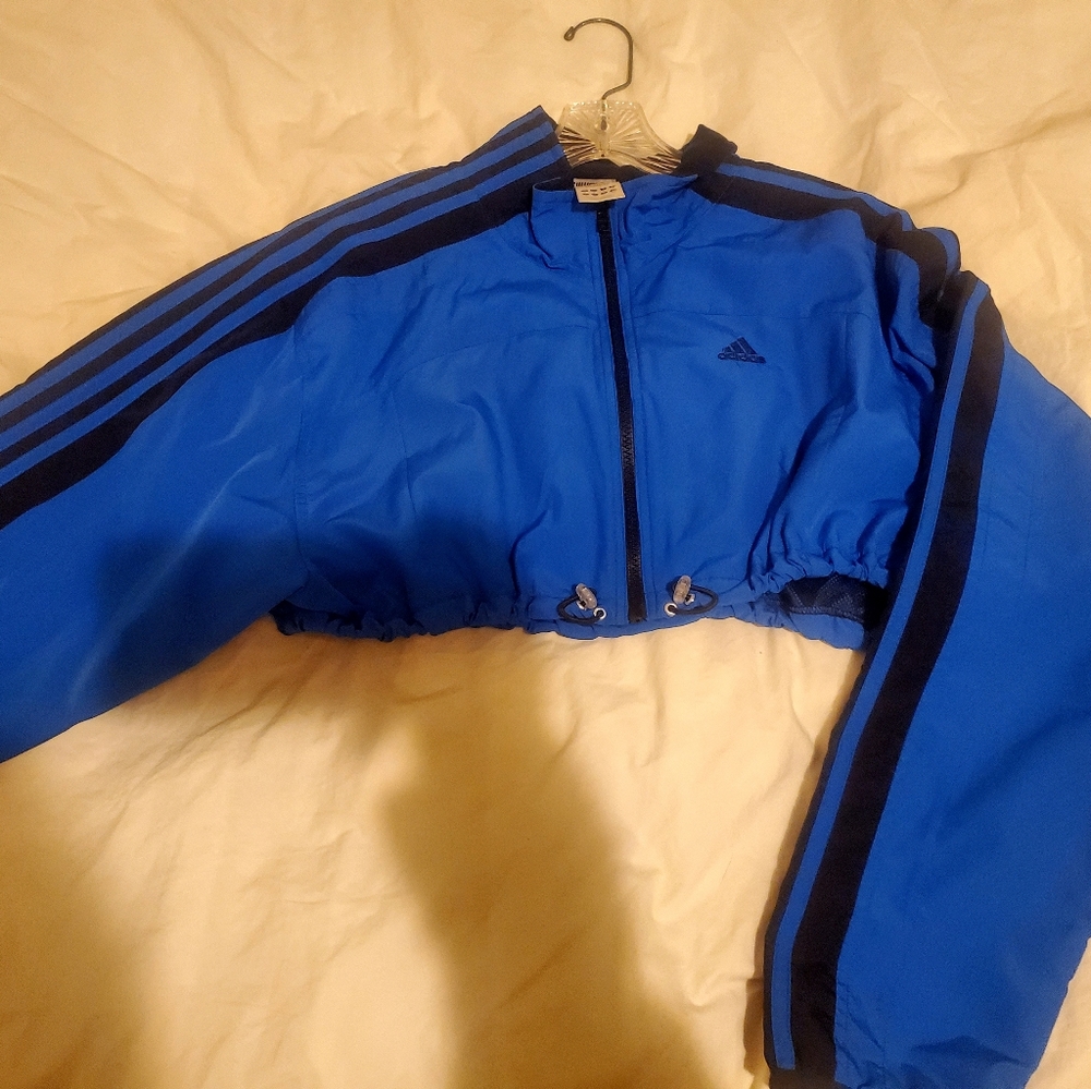 Vintage Adidas Crop Cinched Jacket 